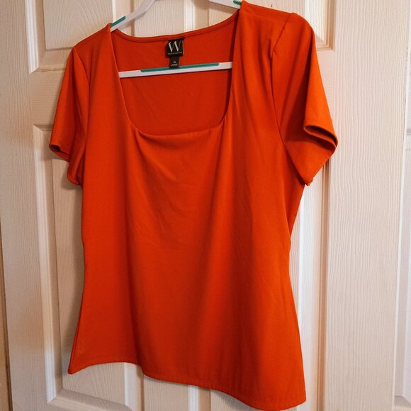 Worthington Burnt Orange Womens Top, XL, New - Picture 1 of 5